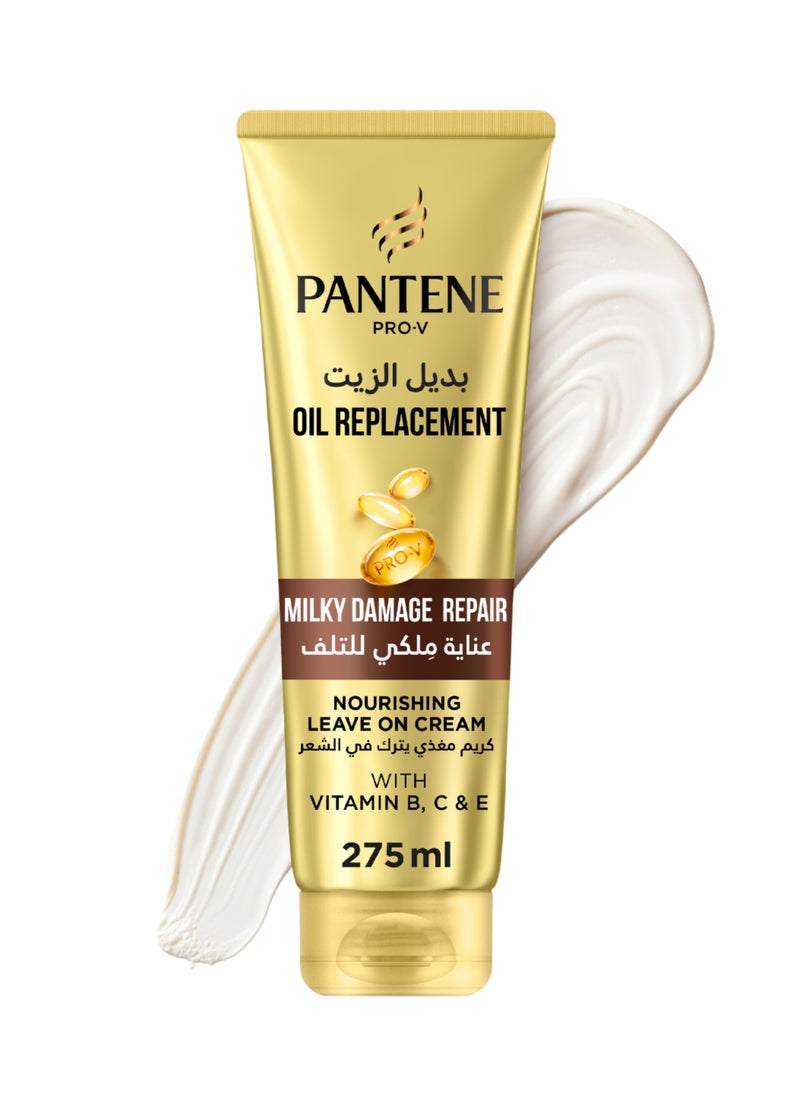 Pantene كريم بانتين برو-في لإصلاح الضرر بتركيبة زيت الحليب القابل للبقاء على الشعر - Image 1